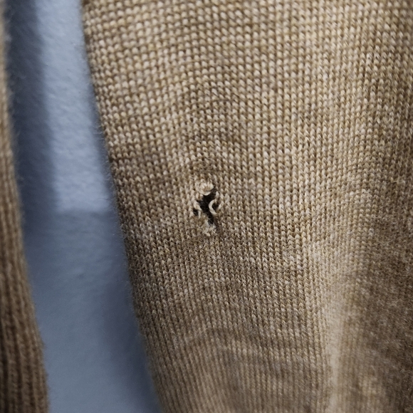 J.crew women's merino wool pullover sweater size M tan(FLAW) - Picture 7 of 7